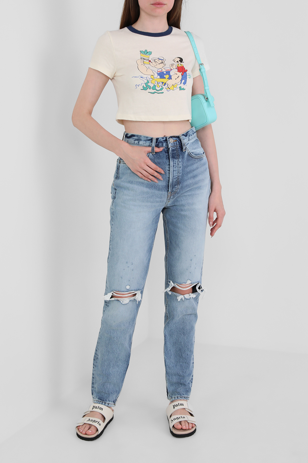 חולצת קרופ טי פופאי מכותנה